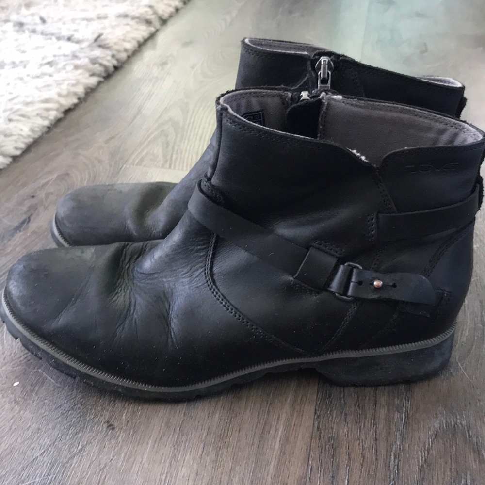 Black ankle boots